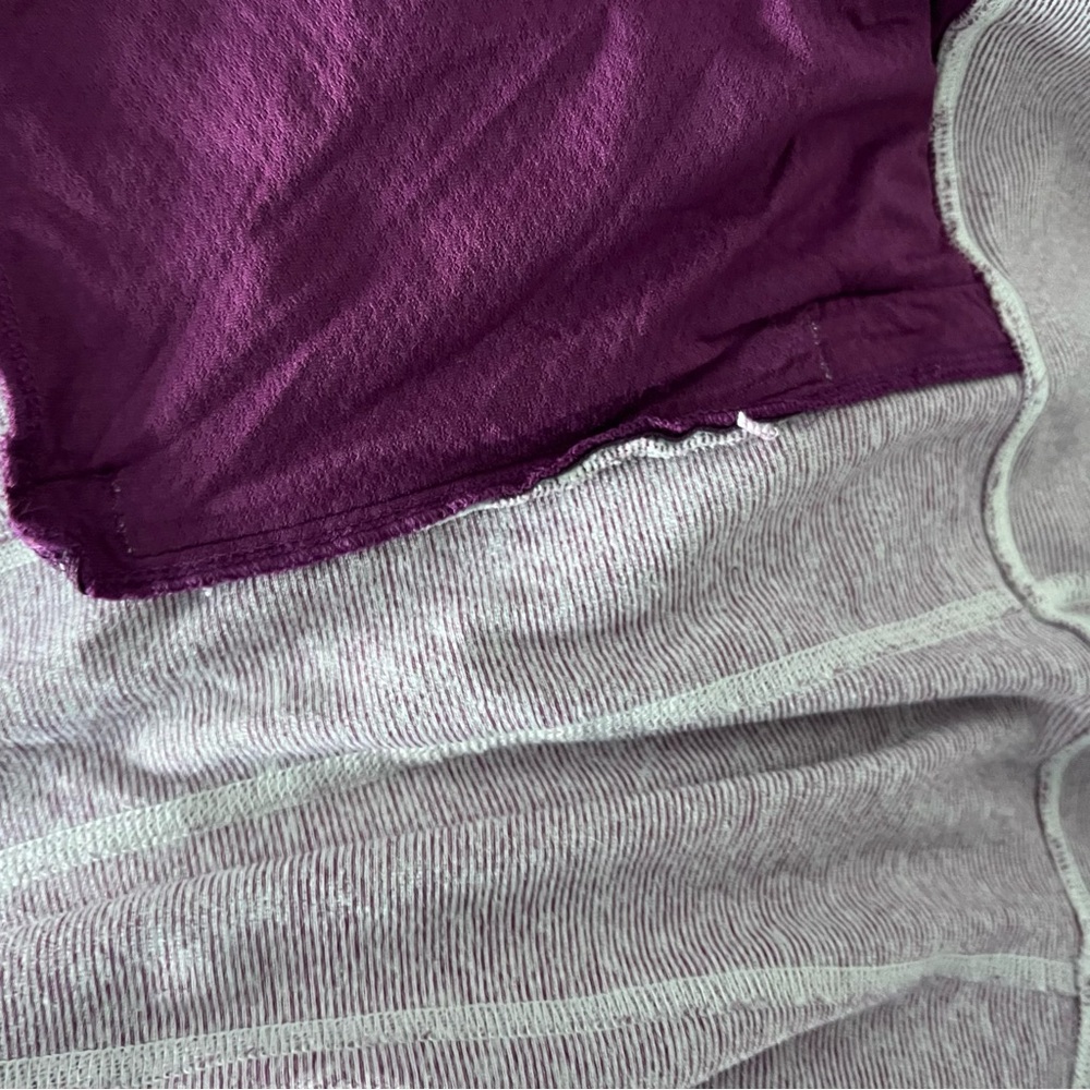 Lululemon Stride Jacket Purple Dewberry Microstripe Womens Zip Up Sweater Sz 6 - Picture 9 of 15